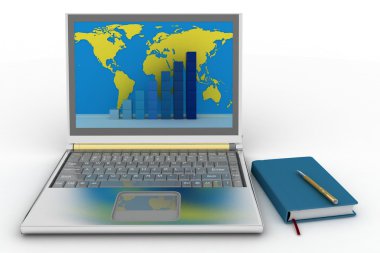 dizüstü bilgisayar ve diğer office araçları iş için