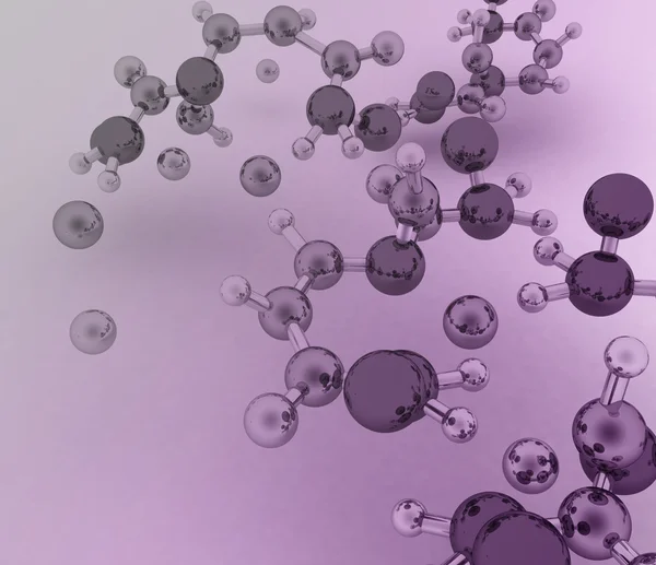 3d render of molecule background — Stock Photo, Image