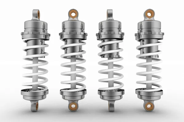 Shock-absorbers isolated on white — Stock Photo, Image