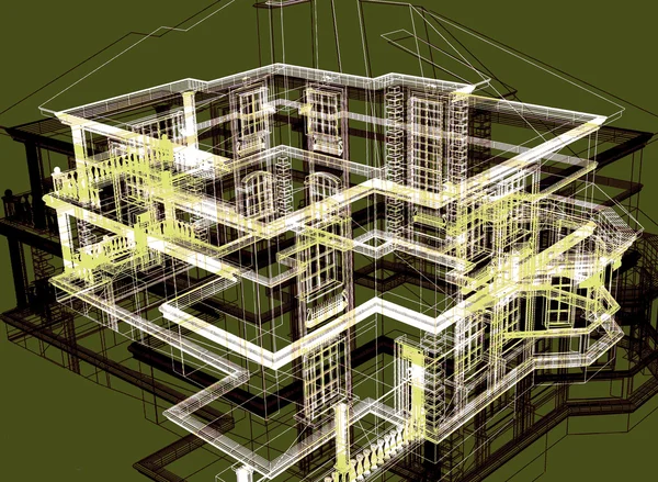 Architettura moderna astratta — Foto Stock