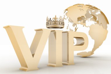 VIP kısaltma bir taçla