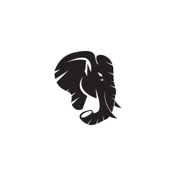Ikon Gajah Dan Gambar Templat Simbol Vektor - Stok Vektor