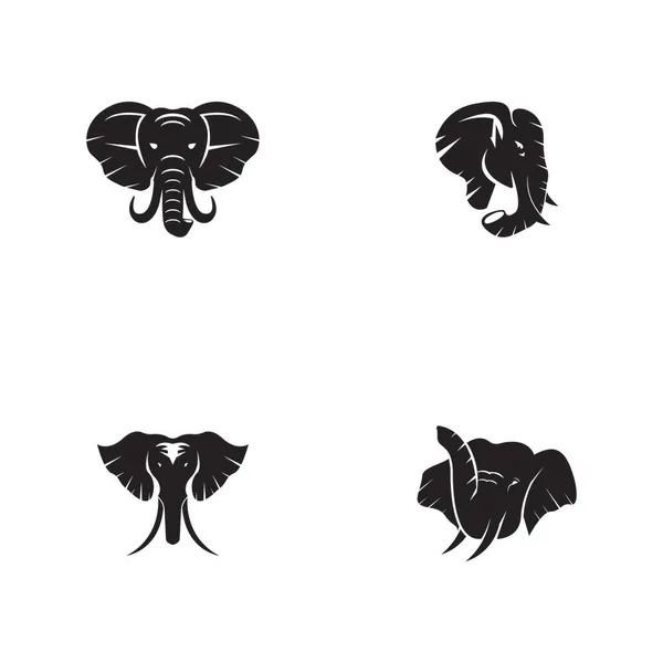 Illustration Des Elefantensymbols Und Des Symbolvektors — Stockvektor