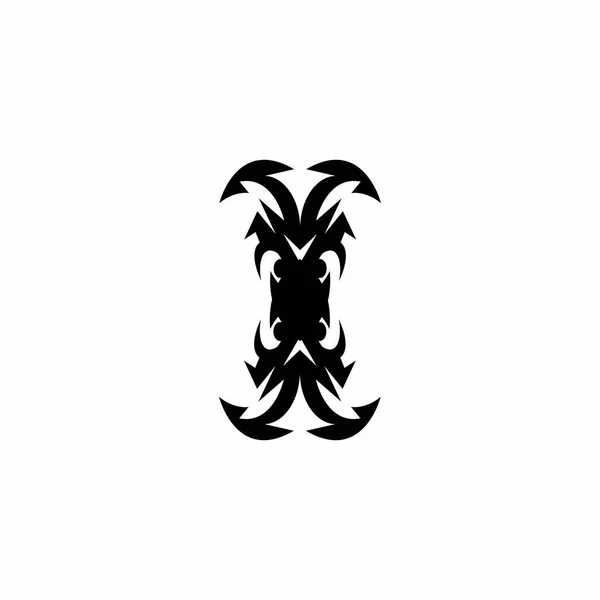 Чорне Племінне Татуювання Векторні Шаблони Ілюстрації — стоковий вектор