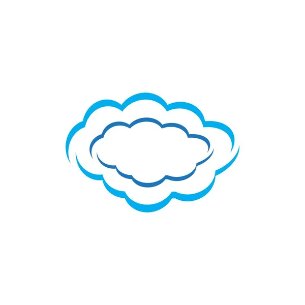 Cloud Template Vector Pictogram Illustratie Ontwerp — Stockvector