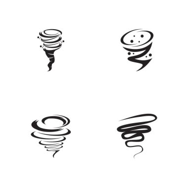 Tornado logosu vektör illüstrasyon tasarımı