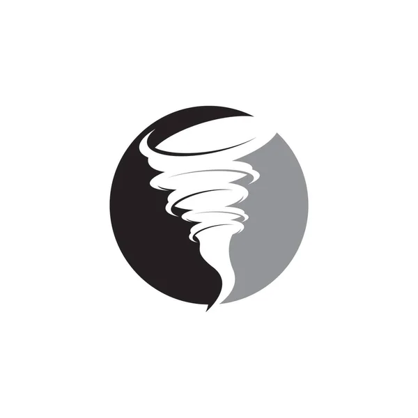 Tornado Logo Símbolo Vector Ilustración Diseño — Vector de stock