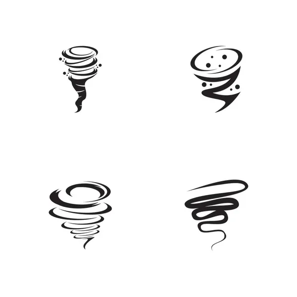 Tornado Logosu Vektör Illüstrasyon Tasarımı — Stok Vektör