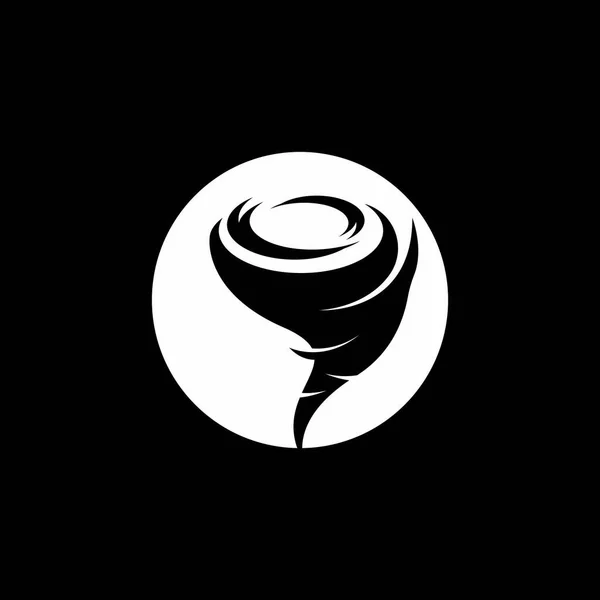 Desain Logo Vektor Gambar Vektor Tornado - Stok Vektor