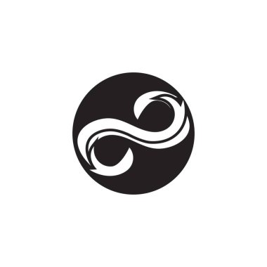 Sonsuz iş simgesi ve sembol şablonu