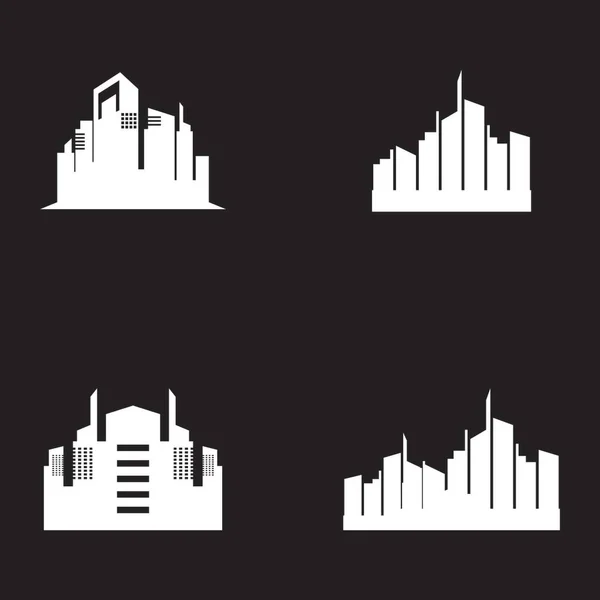 Vectorsjabloon Voor City Sky Line — Stockvector