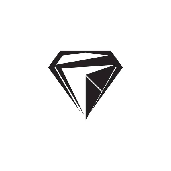 Diamant Symbol Und Symbol Vektor Illustration — Stockvektor