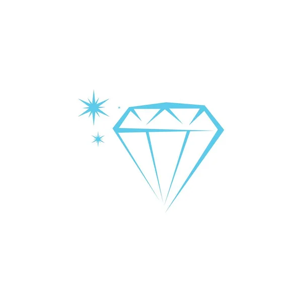 Diamond Ikon Och Symbol Vektor Illustration — Stock vektor