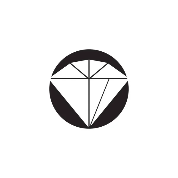 Diamant Symbol Und Symbol Vektor Illustration — Stockvektor