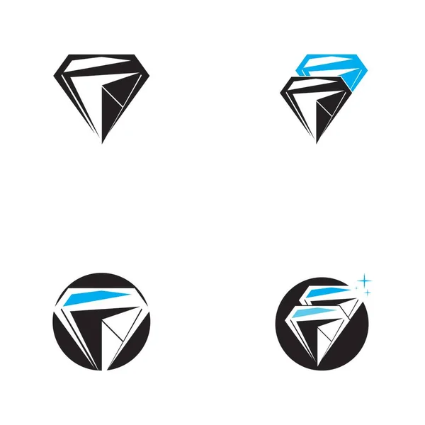 Icono Diamante Ilustración Vector Símbolo — Vector de stock