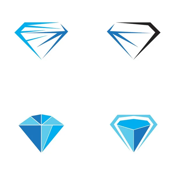 Icona Diamante Simbolo Vettoriale Illustrazione — Vettoriale Stock