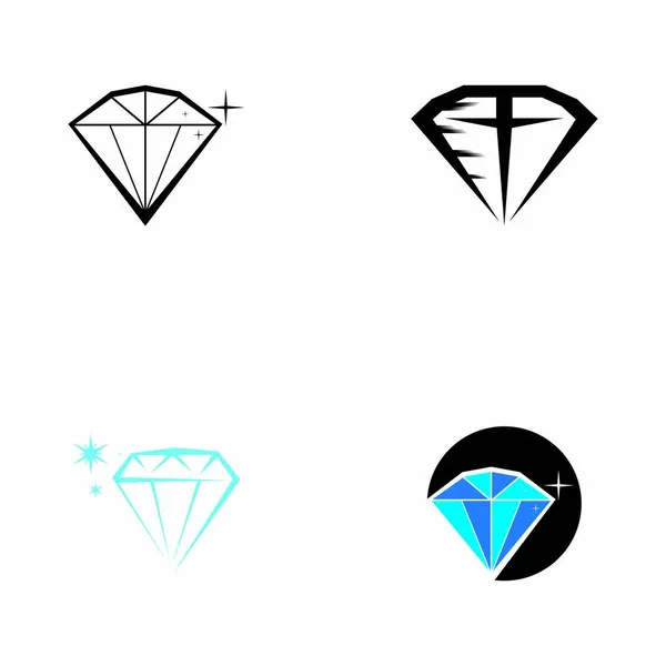 Diamant Pictogram Symbool Vector Illustratie — Stockvector