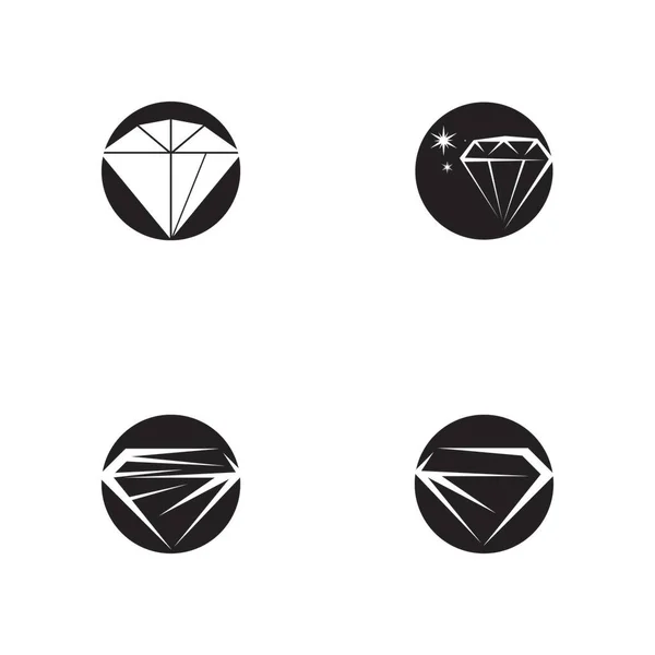ダイヤモンドアイコンとシンボルベクトルイラスト — ストックベクタ