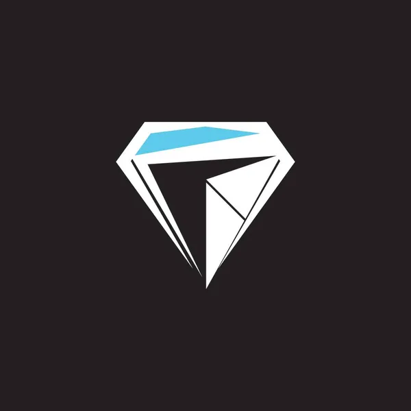 Icono Diamante Ilustración Vector Símbolo — Archivo Imágenes Vectoriales