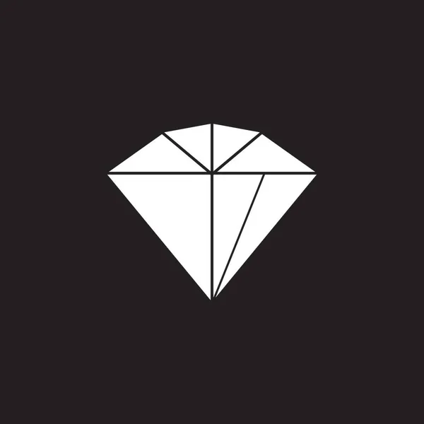 Diamond Ikon Och Symbol Vektor Illustration — Stock vektor