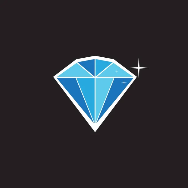 Icono Diamante Ilustración Vector Símbolo — Vector de stock