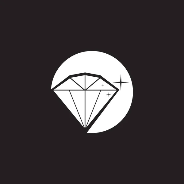 Diamant Symbol Und Symbol Vektor Illustration — Stockvektor