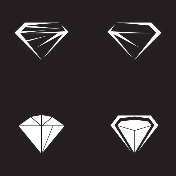 Icono Diamante Ilustración Vector Símbolo — Archivo Imágenes Vectoriales