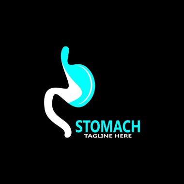 Mide simgesi ve sembol vektör çizimi