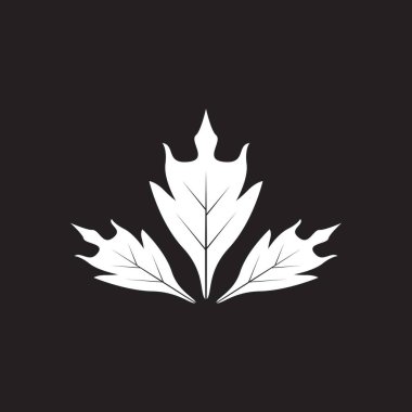 Doğa yaprağı simgesi ve sembol vektörü