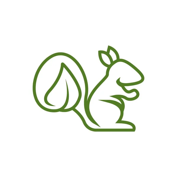Eichhörnchen Symbol Und Symbol Vektor Illustration — Stockvektor