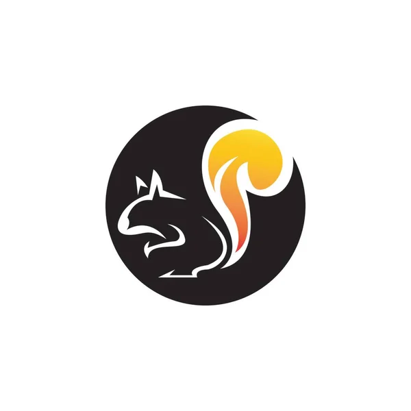 Εικονίδιο Σκίουρου Και Σύμβολο Διανυσματική Απεικόνιση — Διανυσματικό Αρχείο