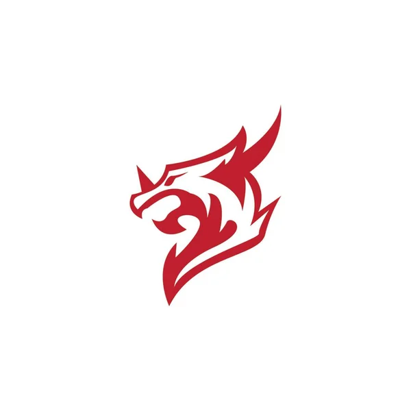 Dragon Vector Icono Ilustración Diseño Logo Plantilla — Archivo Imágenes Vectoriales