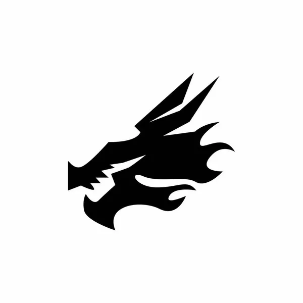 Dragon Vektor Ikon Illustration Design Logotyp Mall — Stock vektor