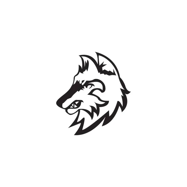 Wolf Ikon Och Symbol Vektor Illustration — Stock vektor