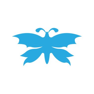 Kelebek simgesi ve sembol vektör illüstrasyon