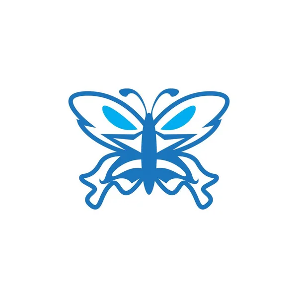 Kelebek Simgesi Sembol Vektör Illüstrasyon — Stok Vektör