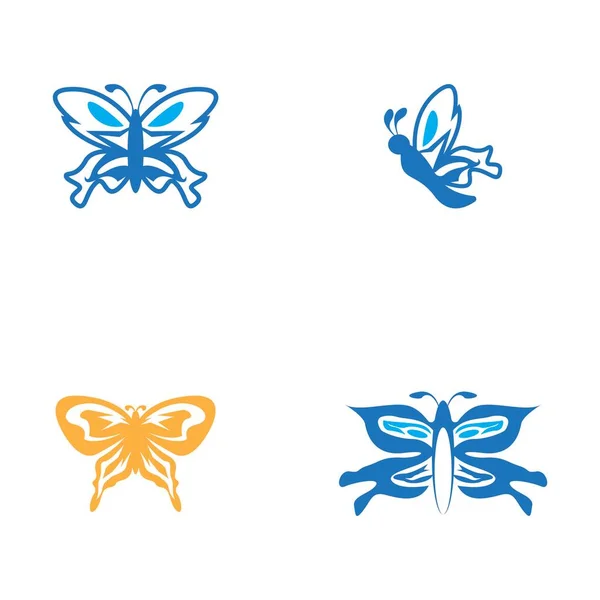 Icono Mariposa Ilustración Vector Símbolo — Archivo Imágenes Vectoriales