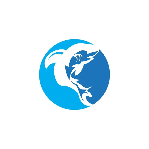 Ikona Rekina Symbol Wektora Ilustracji — Wektor stockowy