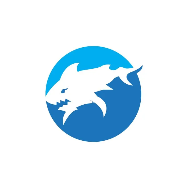 Shark Icon Symbol Vector Illustration — Stock Vector