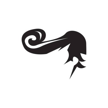 stil saç kesimi ikonu vektör illüstrasyon tasarımı