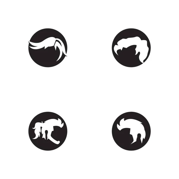 Ikona Fryzury Symbol Wektor Szablon Ilustracji — Wektor stockowy
