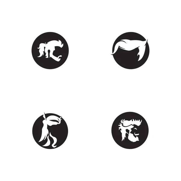 Ikona Fryzury Symbol Wektor Szablon Ilustracji — Wektor stockowy