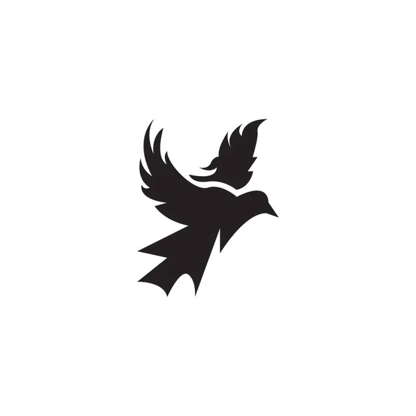 Vogel Symbol Und Symbol Vektorillustration — Stockvektor