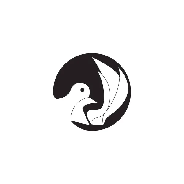 Ikona Ptáka Symbol Vektorové Ilustrace — Stockový vektor