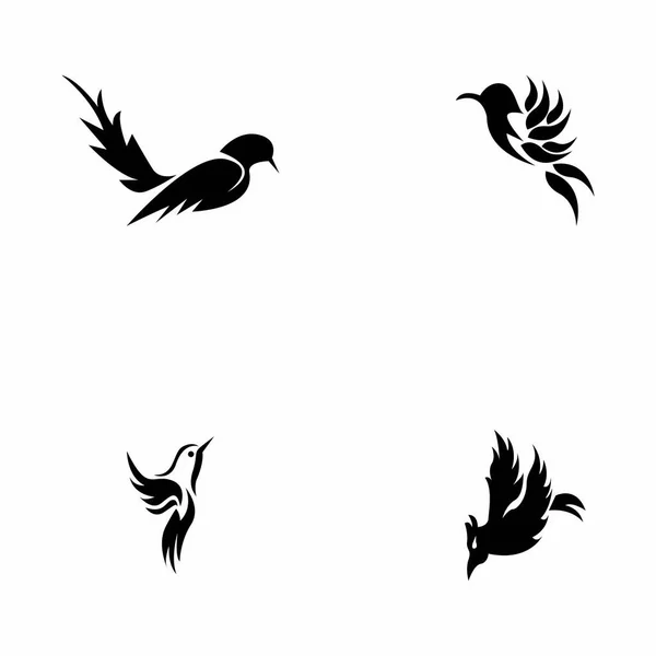 Иллюстрация Значков Птиц Символов — стоковый вектор