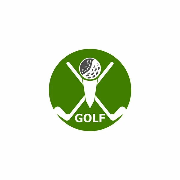 Golf Ikon Och Symbol Vektor Mall — Stock vektor