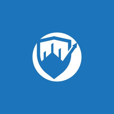 Yatırım pazarlama logo vektör şablonu