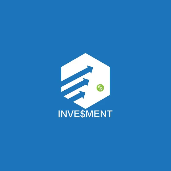 Investment Marketing Logo Vector Template — 스톡 벡터