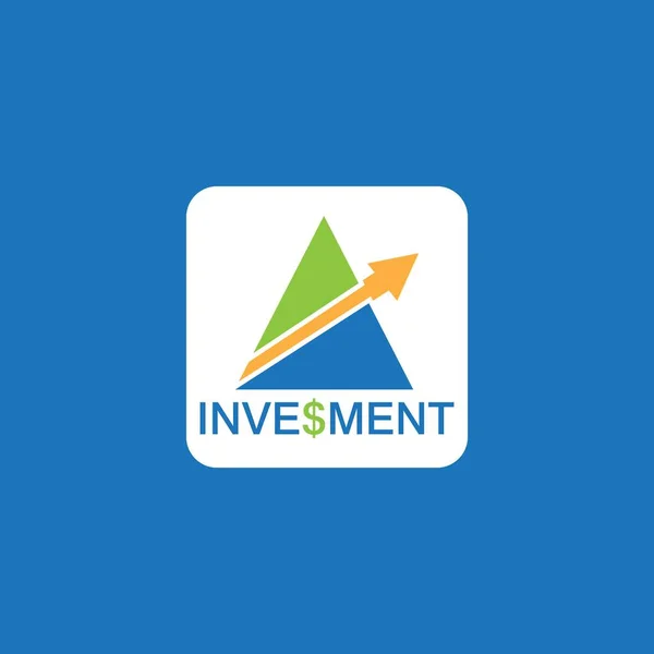 Investment Marketing Logo Vector Template — 스톡 벡터