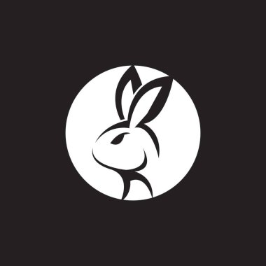 Tavşan şablonu vektör resimleme tasarımı